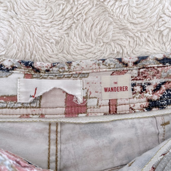 Anthropologie The Wanderer Utility Pants Tapestry Pattern Button Fly Size 27 - Picture 14 of 15